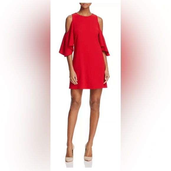 Alice + Olivia Coley Cold Shoulder Sheath Mini Dress - Picture 3 of 7